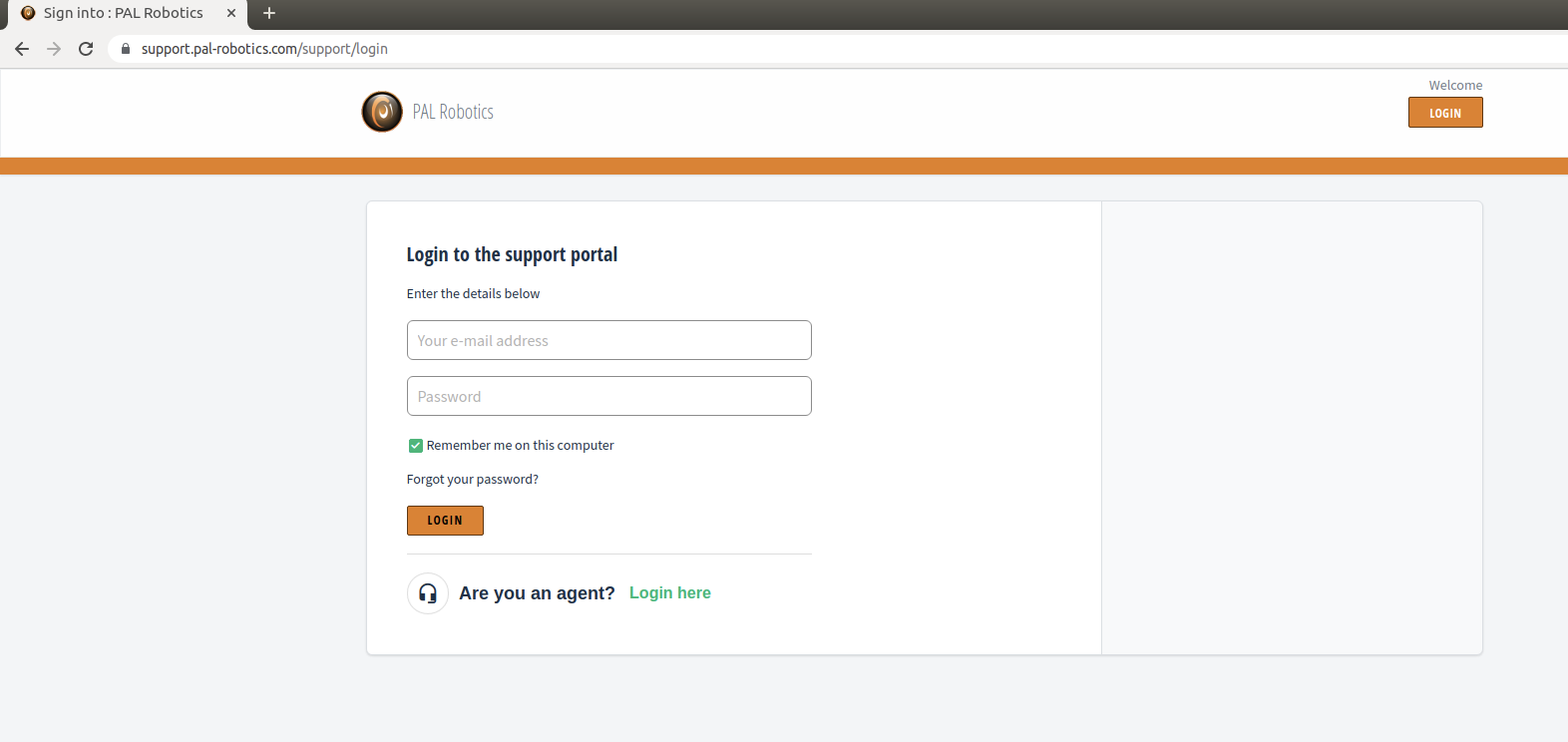 PAL Robotics support website