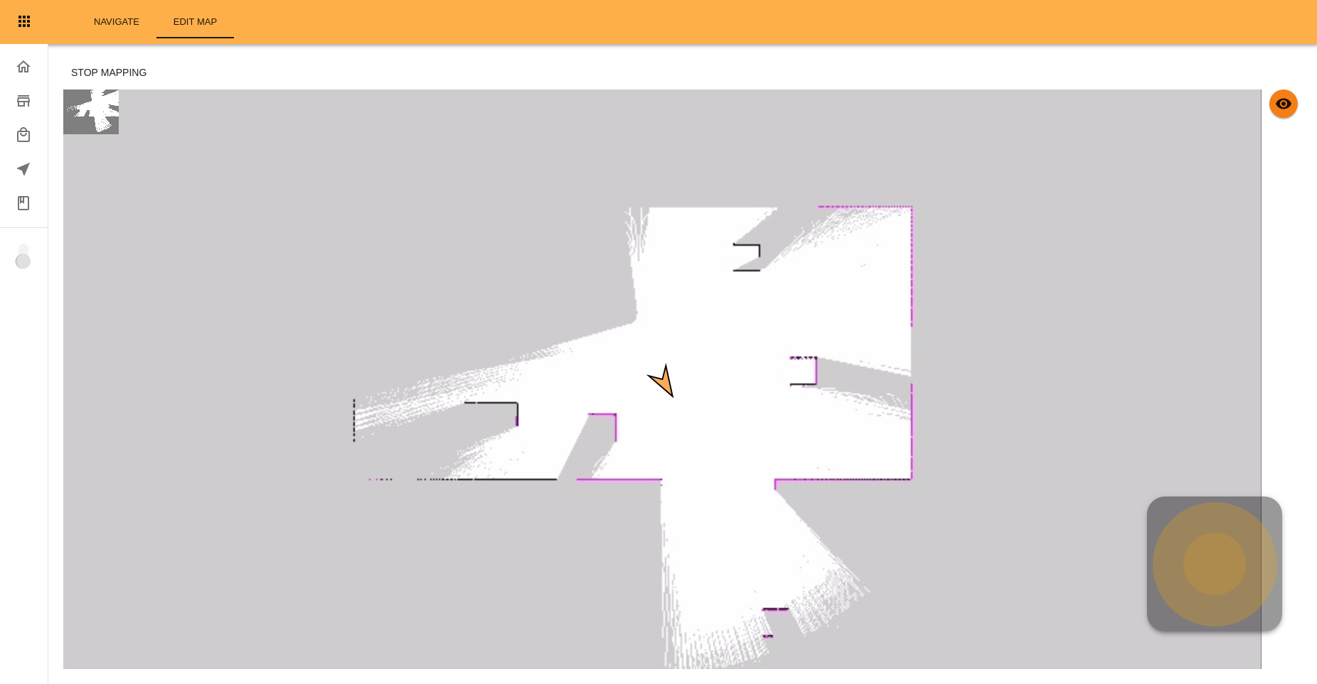 Mapping screen